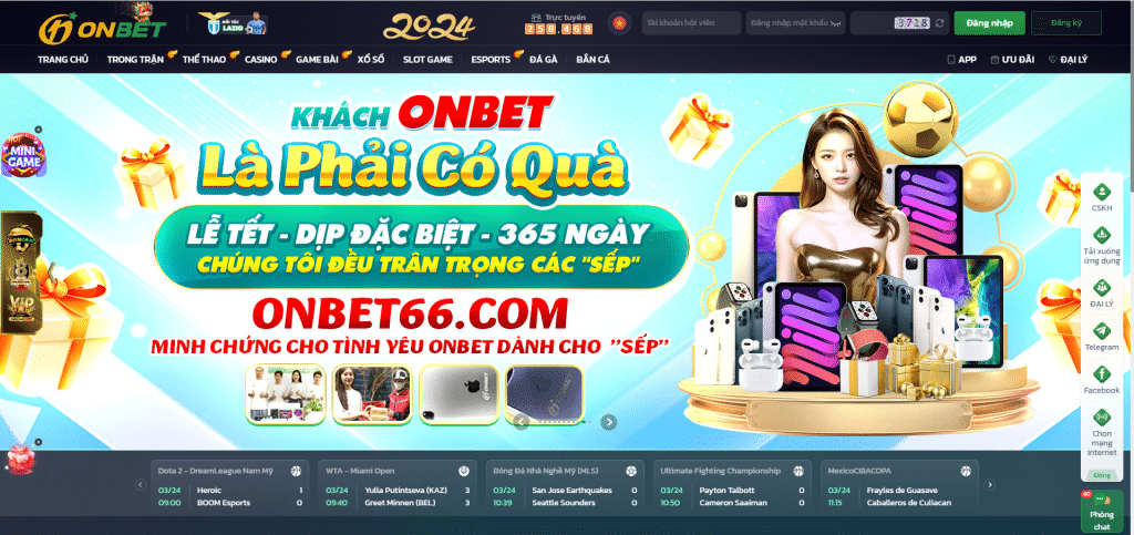 Onbet-Nhà cái cá cược trực tuyến hàng đầu Châu Á